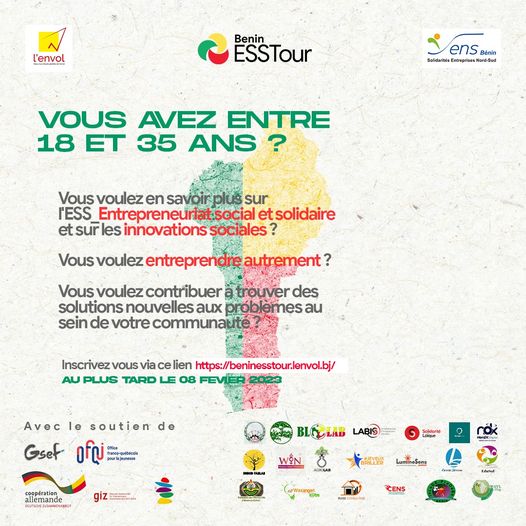 Bénin ESSTour: l’Association JE VEUX BRILLER accompagne l’initiative.